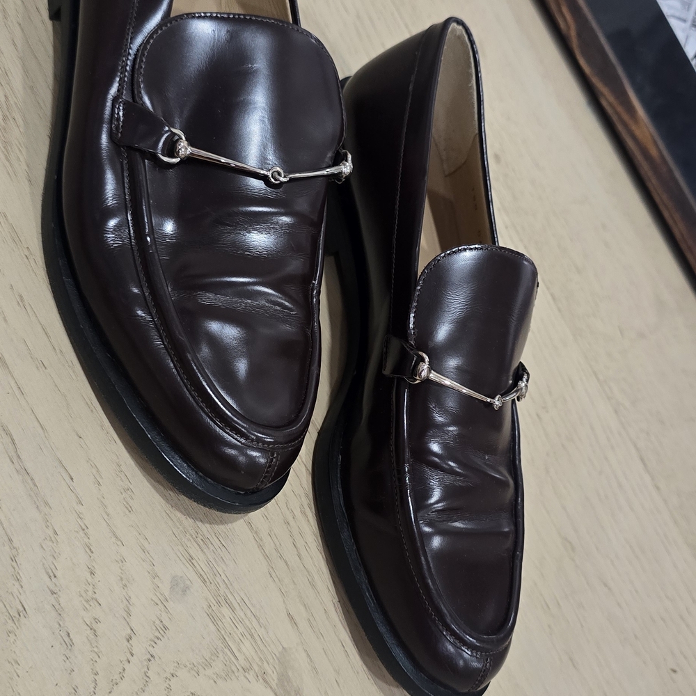 Gucci Brown Leather Horsebit Loafers - Picture 4 of 11
